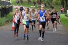 Under-13 boys start at the Northern Road Relays, Blackpool.